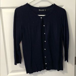 Navy Blue button down Cardigan